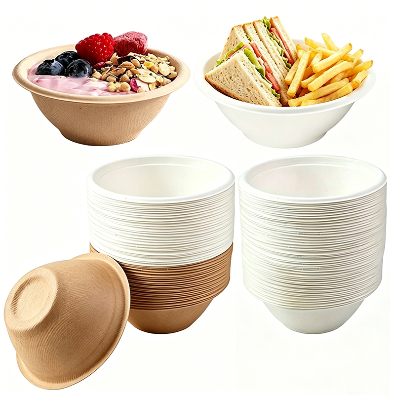 Kitchen Baking Storage - 50/100PCS Disposable Paper Bowls Biodegradable Paper