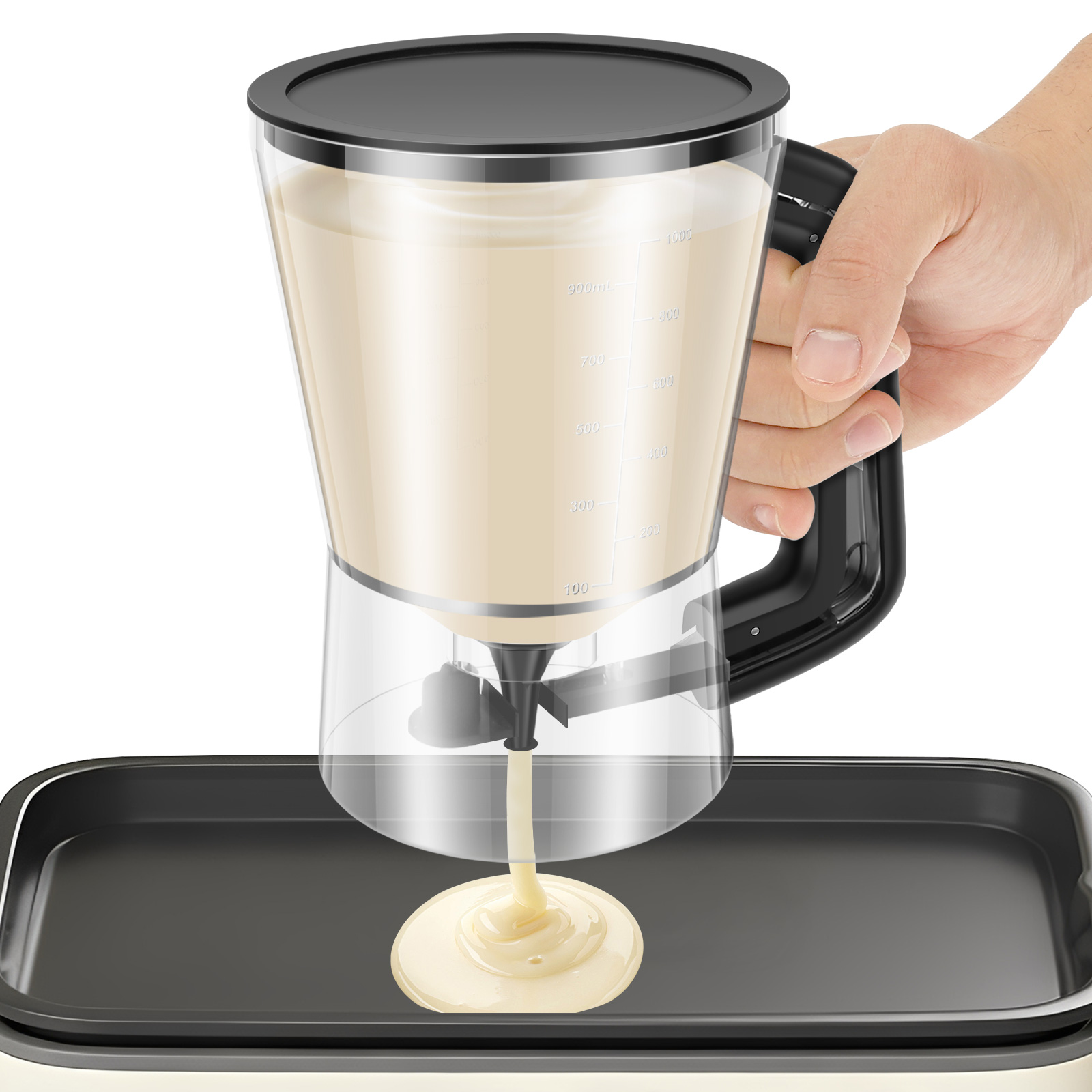 Kitchen Baking Blender - 900/1000ml Pancake Batter Dispenser Batter Separator