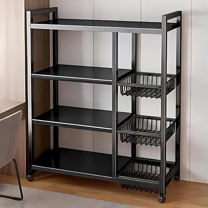 Kitchen Baking Storage - us1pc Movable Storage Rack, Adjustable 4-storey