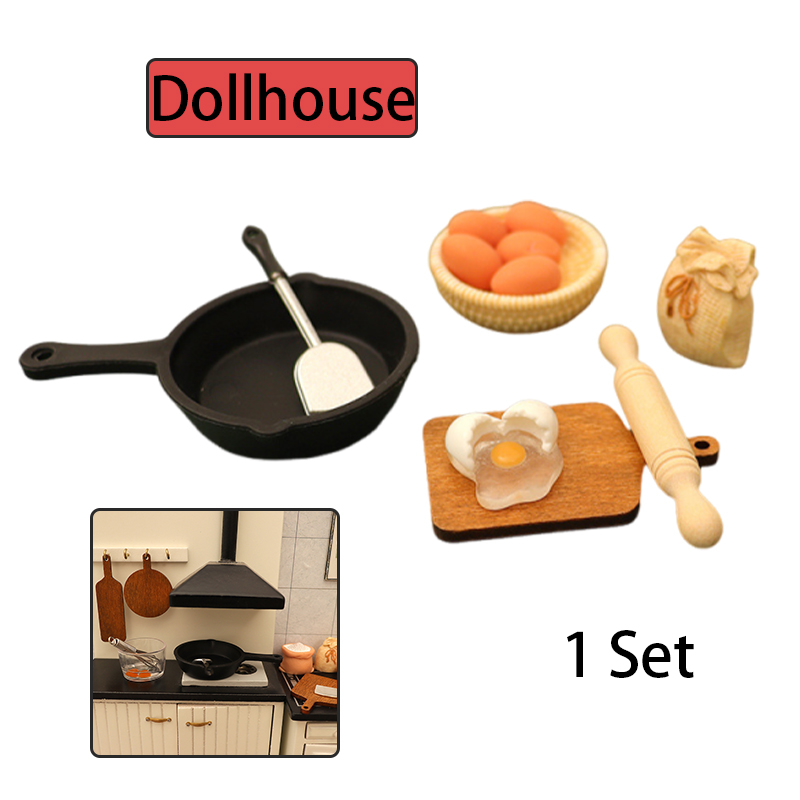 Kitchen With Baking Area - 1/12 Dollhouse Miniature Kitchenware Kit Model
