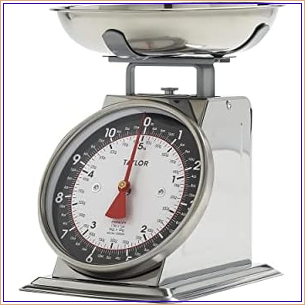 Kitchen Baking Scale - Mechanical Kitchen Food Scale with Bowl,