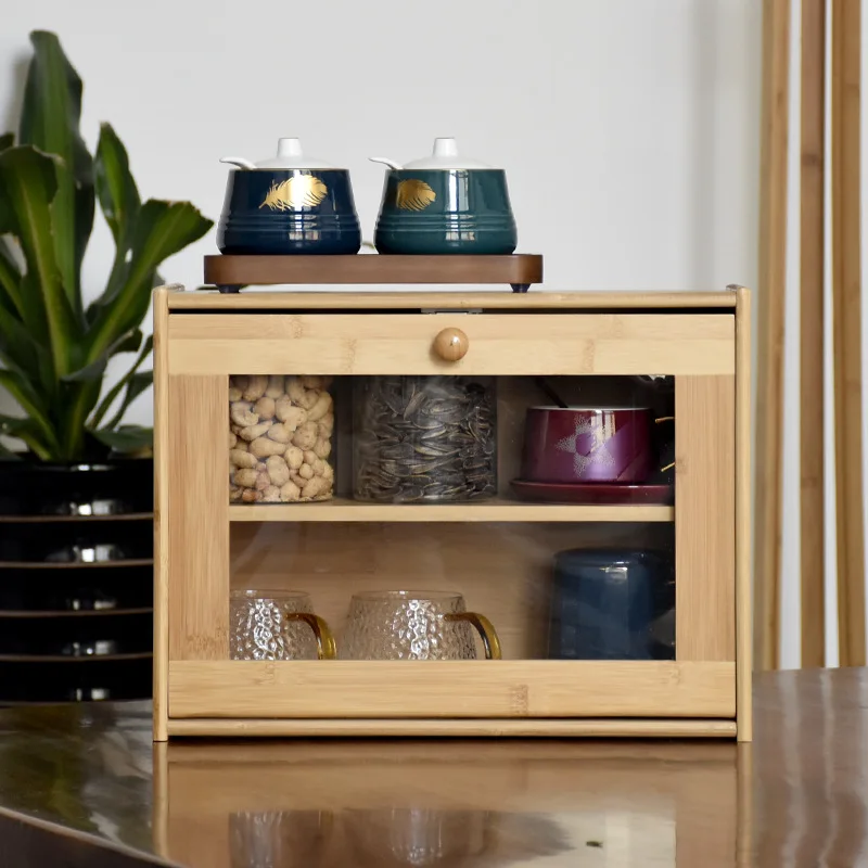 Bamboo Bread Box Storage Box D - Kitchen Zain ulasan dan harga