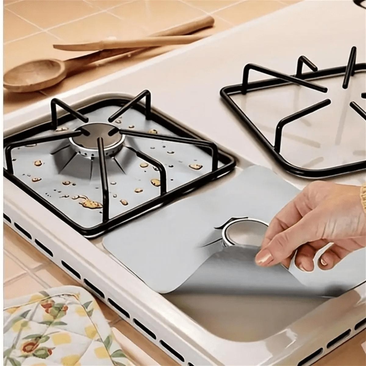 2PCS Teflon Gas Stove Cover, 0 - Kitchen Baking Cooking ulasan dan harga