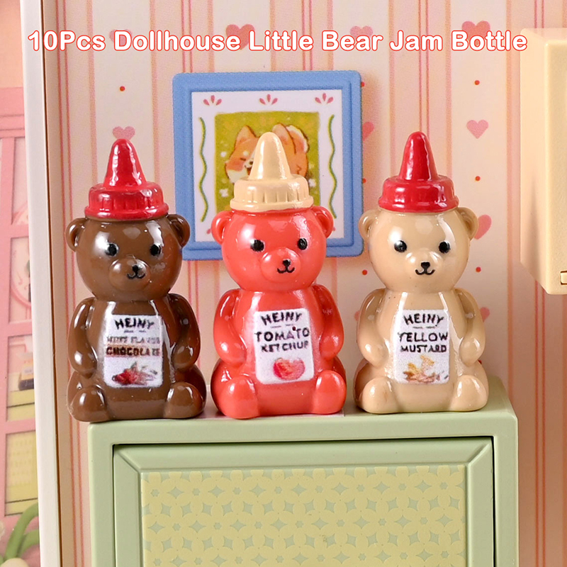 10Pcs 1/12 Dollhouse Simulated - Kitchen Baking Storage ulasan dan harga