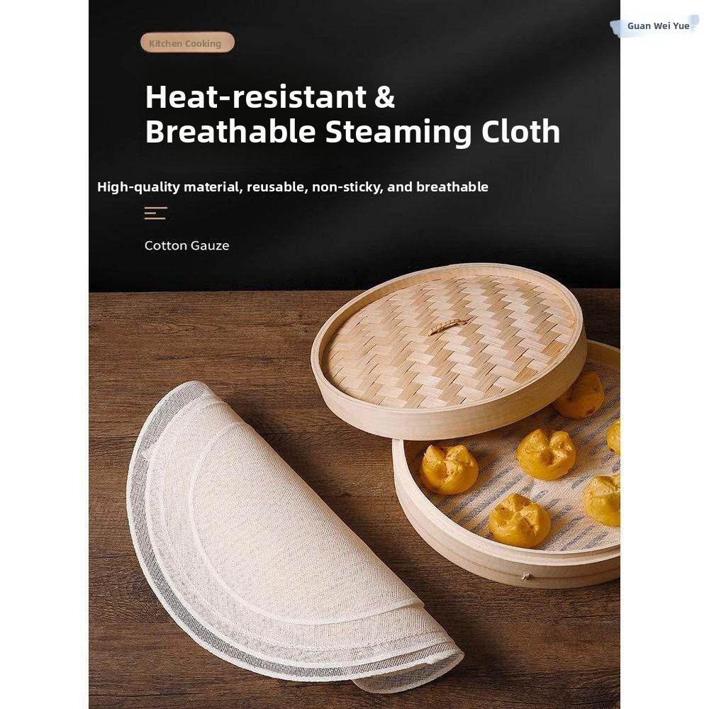 Non-Stick round Steaming Cloth - Kitchen Baking Cloth ulasan dan harga