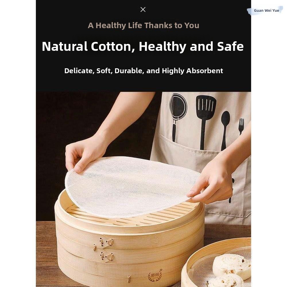 Non-Stick round Steaming Cloth - Kitchen Baking Cloth ulasan dan harga