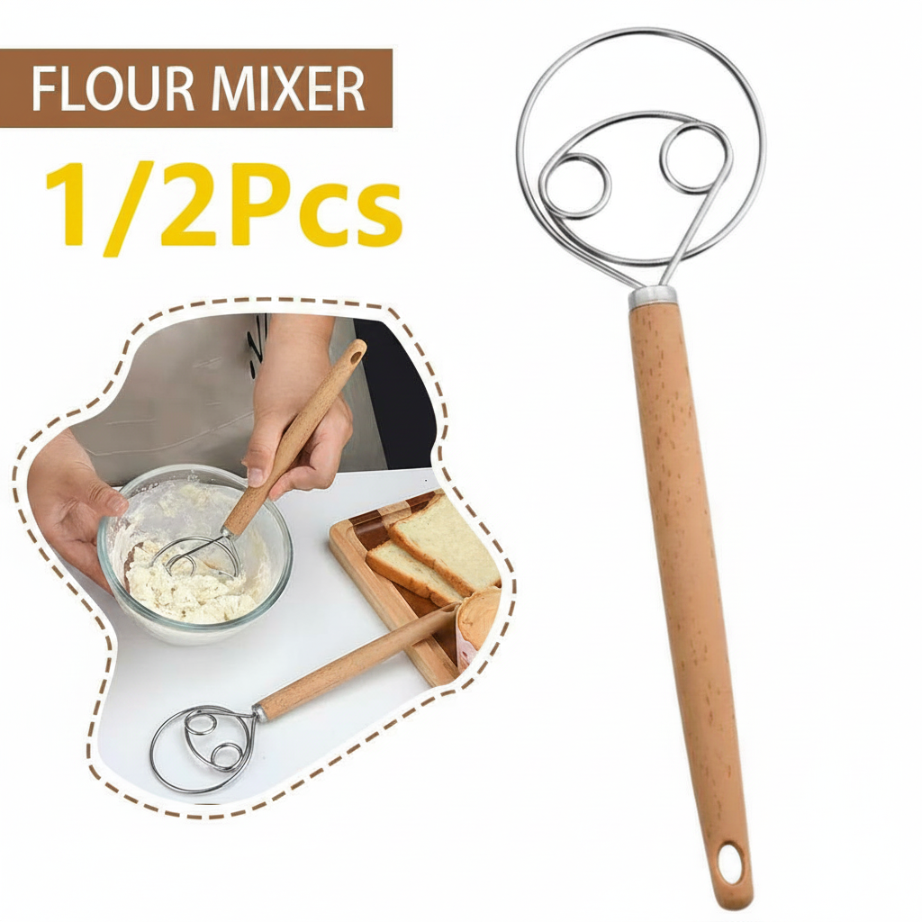 Cake Tools Danish Dough Whisk  - Kitchen Baking Blender ulasan dan harga
