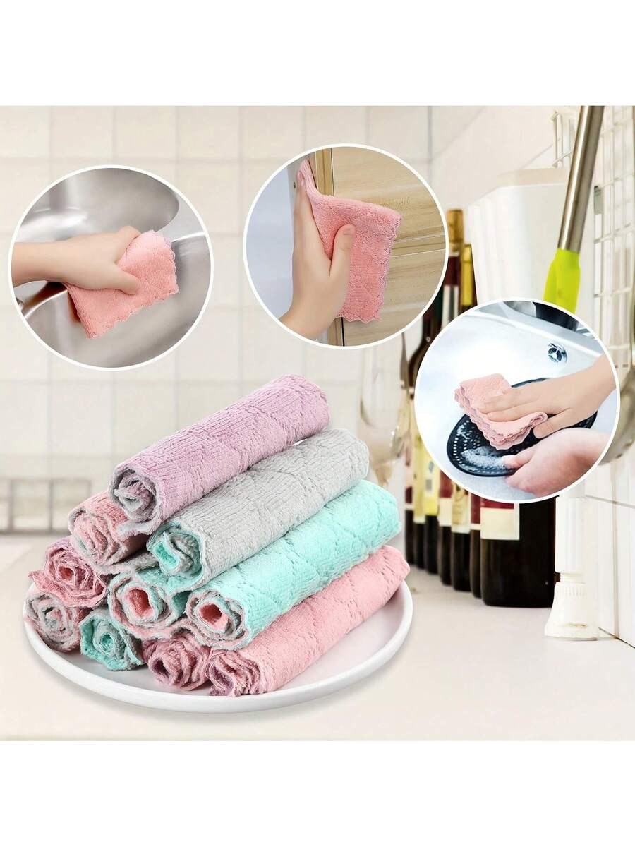 10pcs Kitchen Towels Set Dishc - Kitchen Baking Cooking ulasan dan harga
