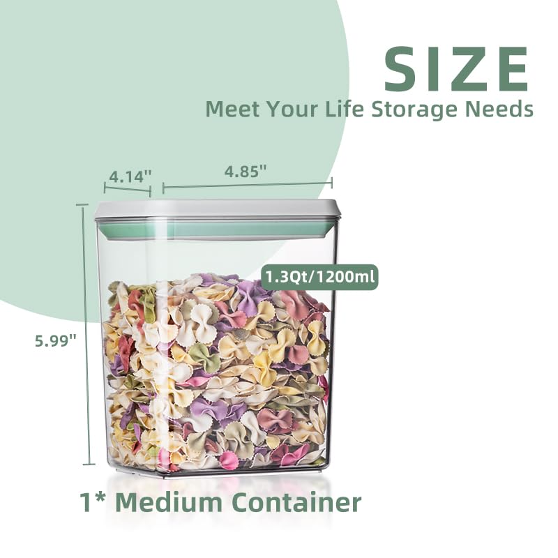 Ankou 3Pcs 1.2L Pop Airtight F - Kitchen Baking Storage ulasan dan harga