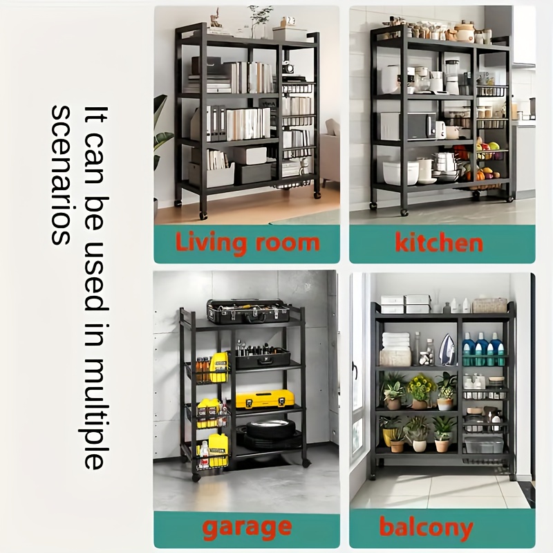 us1pc Movable Storage Rack, Ad - Kitchen Baking Storage ulasan dan harga