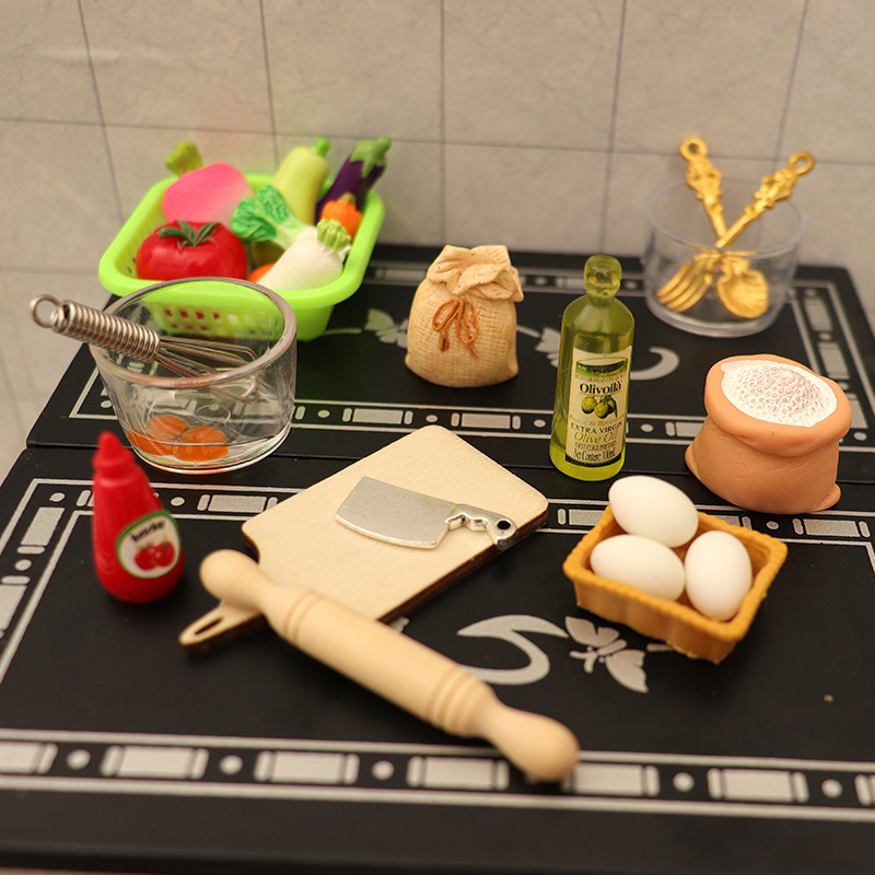 1/12 Dollhouse Miniature Kitch - Kitchen With Baking Area ulasan dan harga