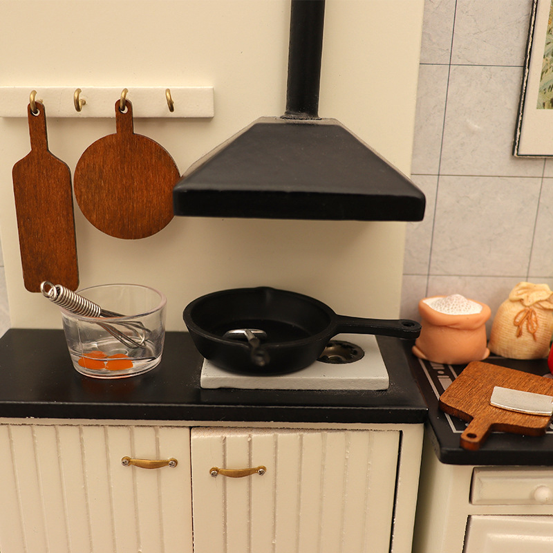 1/12 Dollhouse Miniature Kitch - Kitchen With Baking Area ulasan dan harga