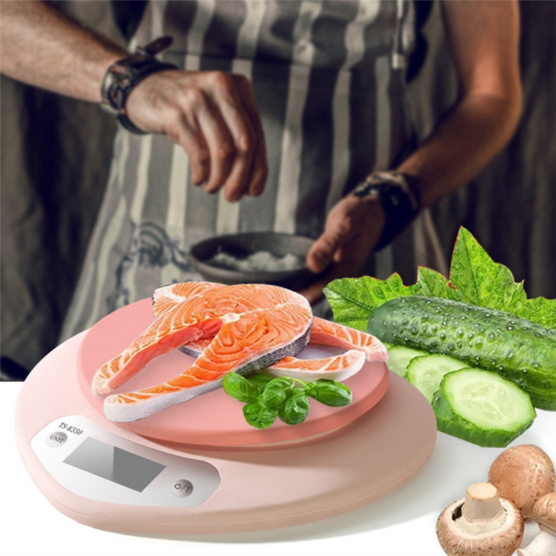 ABBZ-Portable Pink Heart-Shape - Kitchen Baking Scale ulasan dan harga