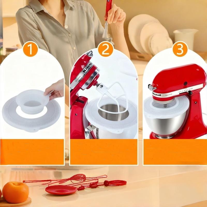 1Pcs DIY Silicone Mixers Bowl  - Kitchen Aid Baking Lid ulasan dan harga
