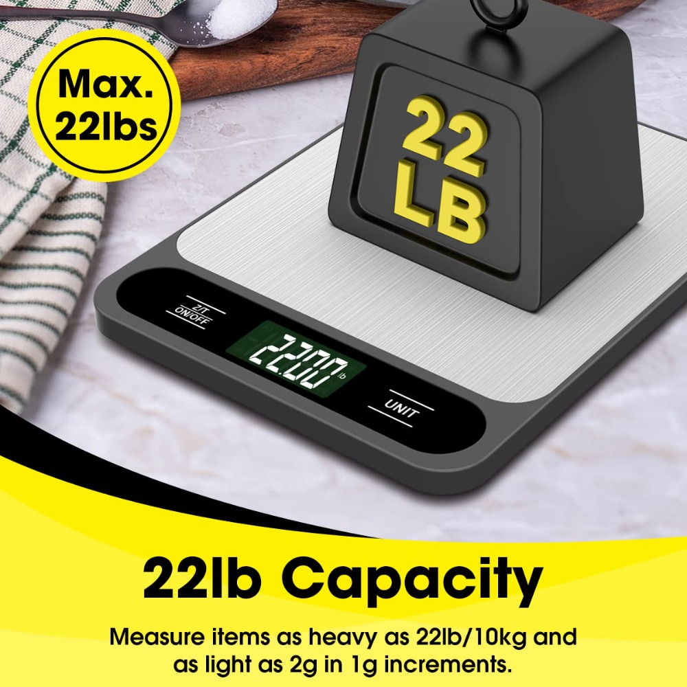 Mik-Nana Food Scale, 10kg/22lb - Kitchen Baking Scale ulasan dan harga