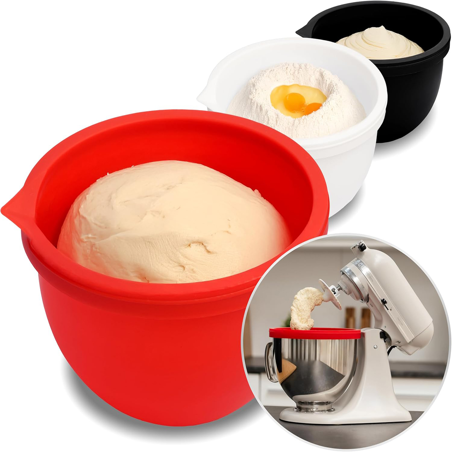 MixAid Silicone Liners for Kit - Kitchen Aid Baking Lid ulasan dan harga
