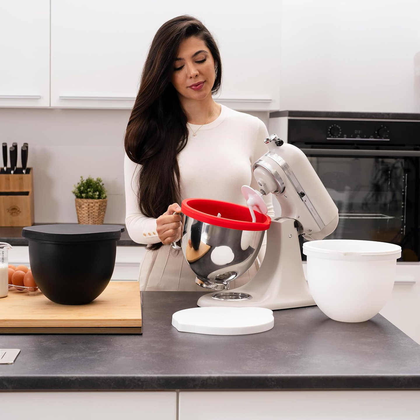 MixAid Silicone Liners for Kit - Kitchen Aid Baking Lid ulasan dan harga