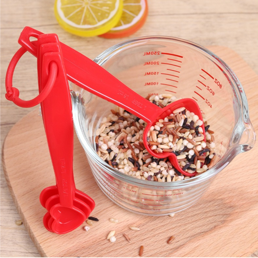 Plastic heart-shaped measuring - Kitchen Baking Scale ulasan dan harga