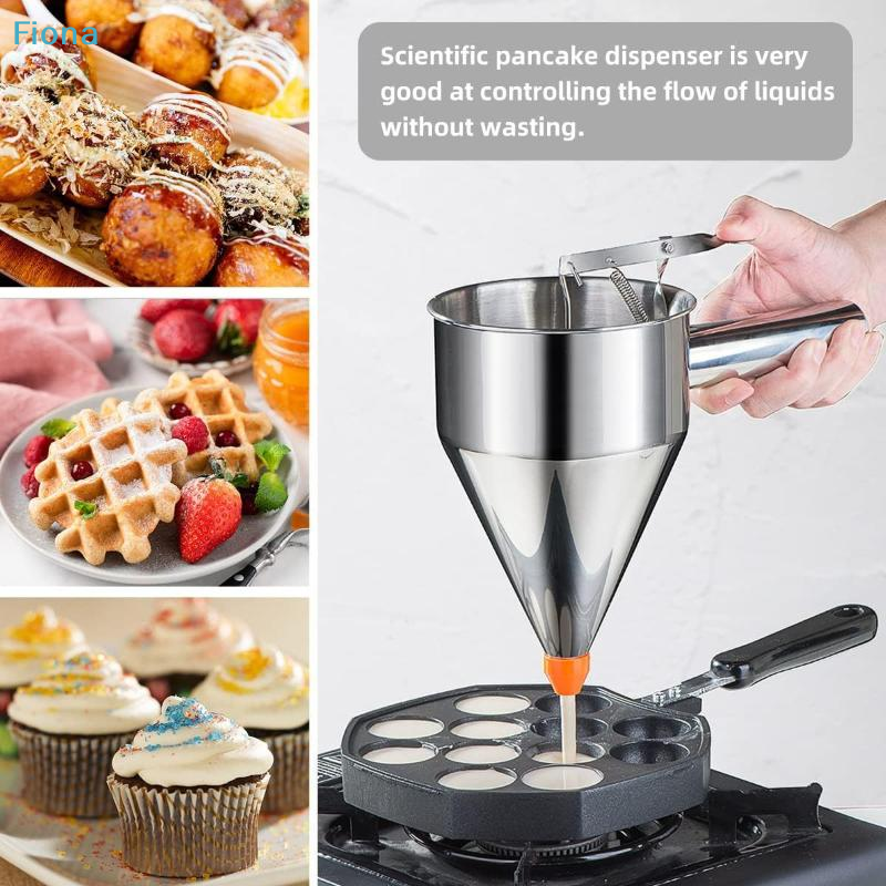 ✔Stainless Steel Funnel Dispen - Kitchen Baking Blender ulasan dan harga