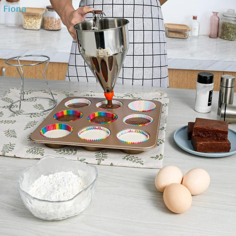 ✔Stainless Steel Funnel Dispen - Kitchen Baking Blender ulasan dan harga