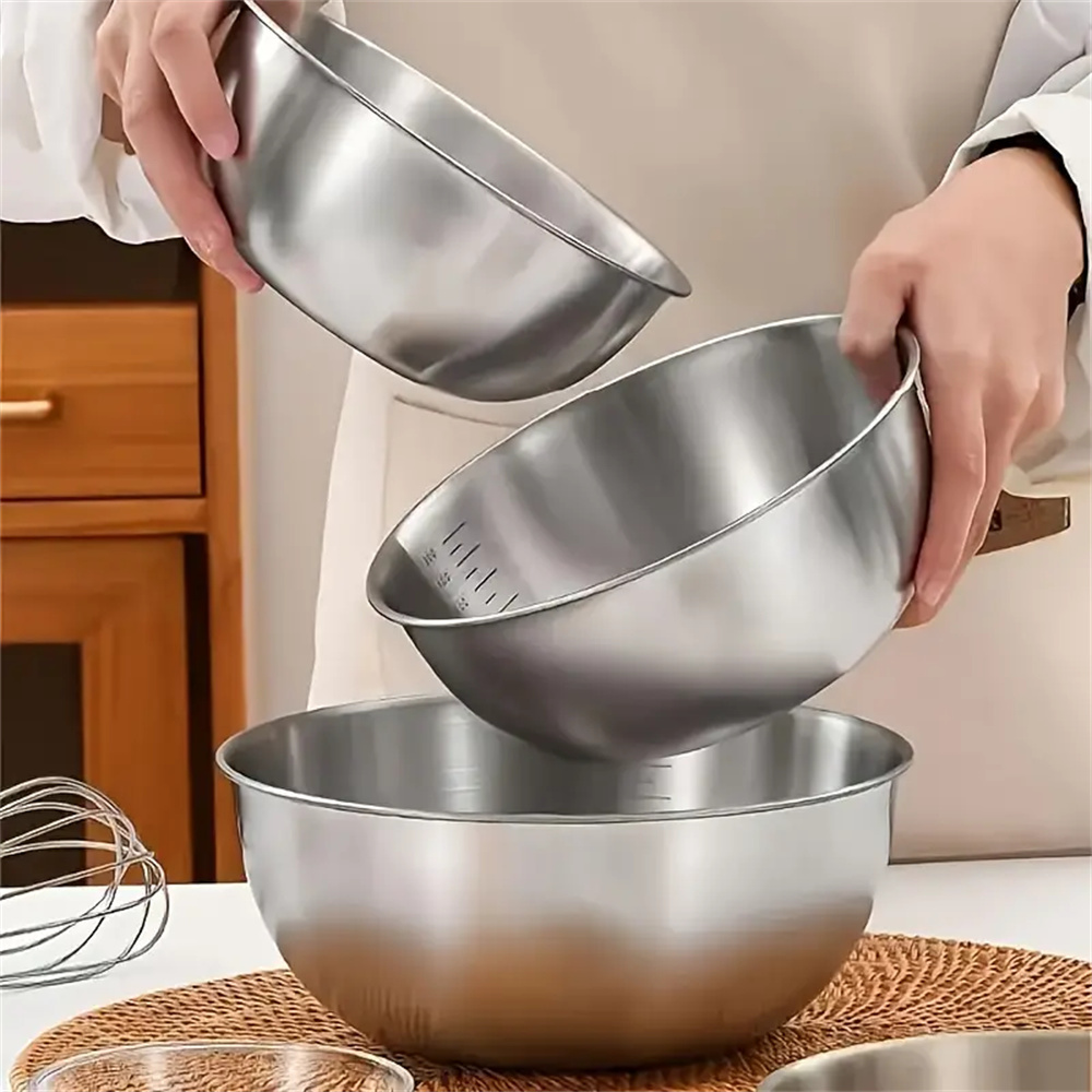 1-3 Stainless Steel Bowl Set w - Kitchen Baking Scale ulasan dan harga