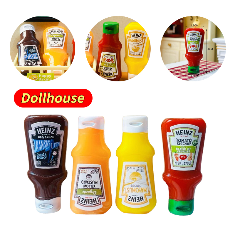 4Pcs Dollhouse Miniature Straw - Kitchen Baking Storage ulasan dan harga