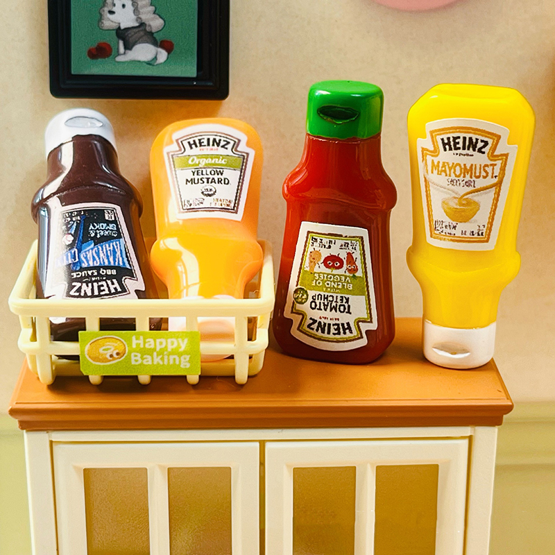 4Pcs Dollhouse Miniature Straw - Kitchen Baking Storage ulasan dan harga