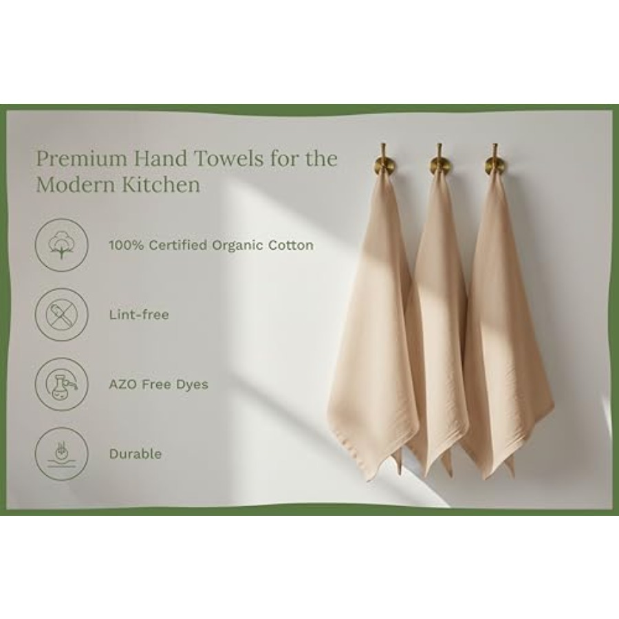 Organic Cotton Beige Flour Sac - Kitchen Baking Cloth ulasan dan harga