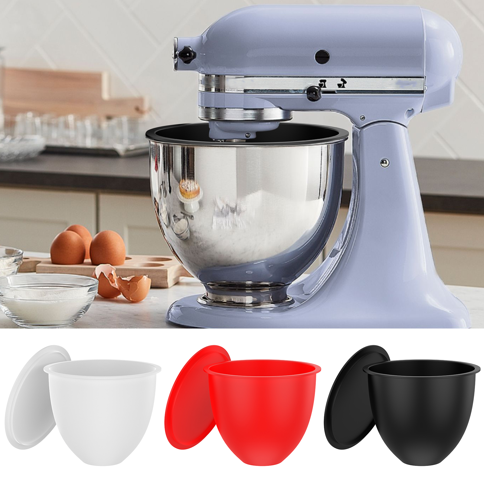 Silicone Bowl With Lids Includ - Kitchen Aid Baking Lid ulasan dan harga
