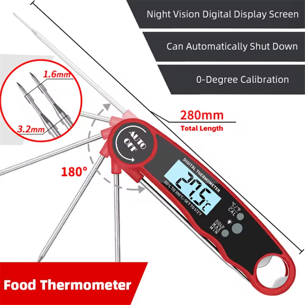 A002 Food Thermometer Kitchen  - Kitchen With Baking Area ulasan dan harga