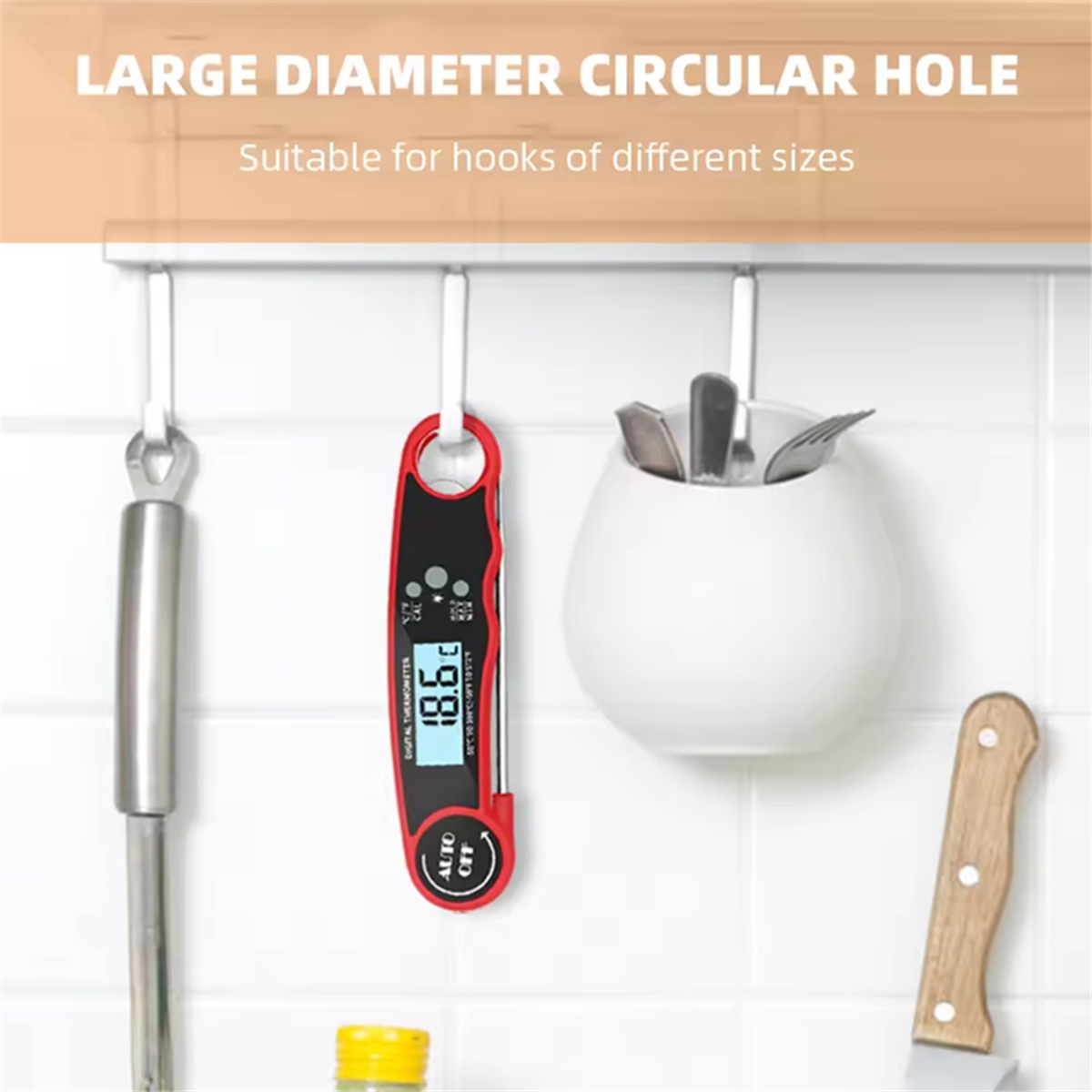 A002 Food Thermometer Kitchen  - Kitchen With Baking Area ulasan dan harga