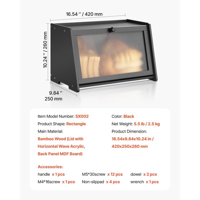 Kitchen Loaf Storage Bin 15x10 - Kitchen Baking Storage ulasan dan harga